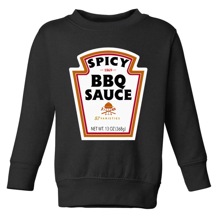 Group Condiments Funny Diy Halloween Costume Bbq Sauce Toddler Sweatshirt