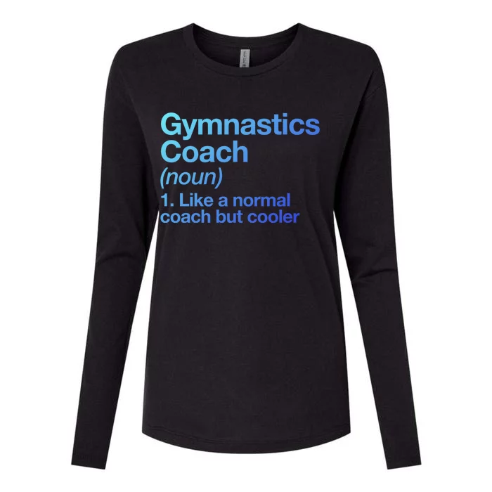 Gymnastics Coach Funny Sports Definition Trainer Instructor Cute Gift Womens Cotton Relaxed Long Sleeve T-Shirt