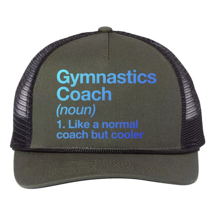 Gymnastics Coach Funny Sports Definition Trainer Instructor Cute Gift Retro Rope Trucker Hat Cap