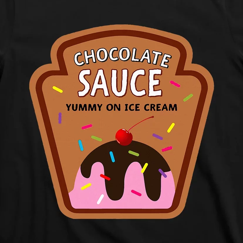 Group Condiments Funny Diy Halloween Costume Chocolate Sauce T-Shirt