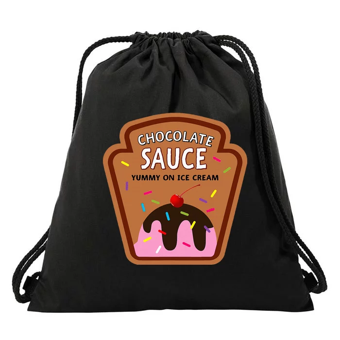 Group Condiments Funny Diy Halloween Costume Chocolate Sauce Drawstring Bag