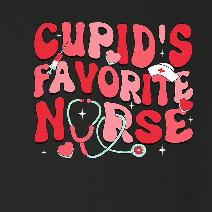 Groovy Cupids Favorite Nurse Valentines Day Nurse Life Toddler Long Sleeve Shirt