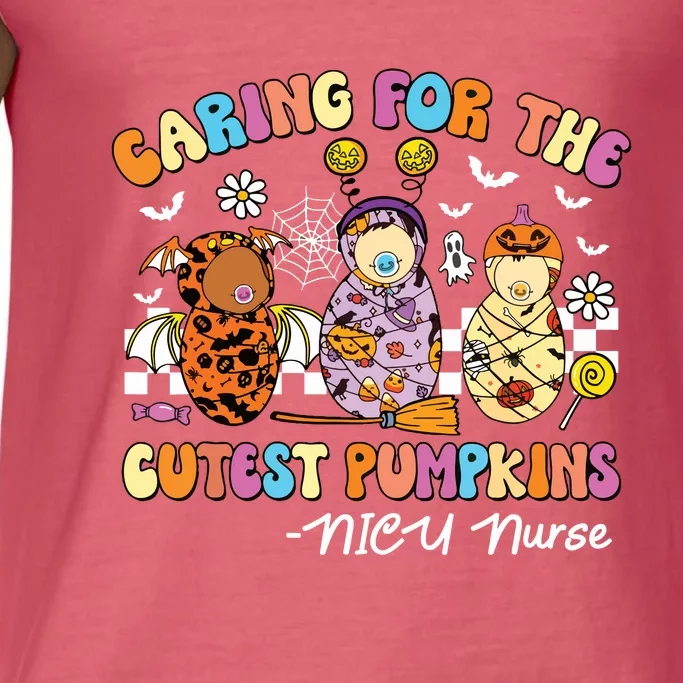 Groovy Caring For The Cutest Pumpkins Nicu Nurse Halloween Comfort Colors® Tank Top