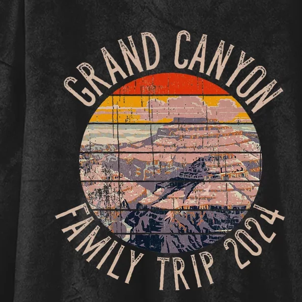 Grand Canyon Family Trip 2024 Hooded Wearable Blanket