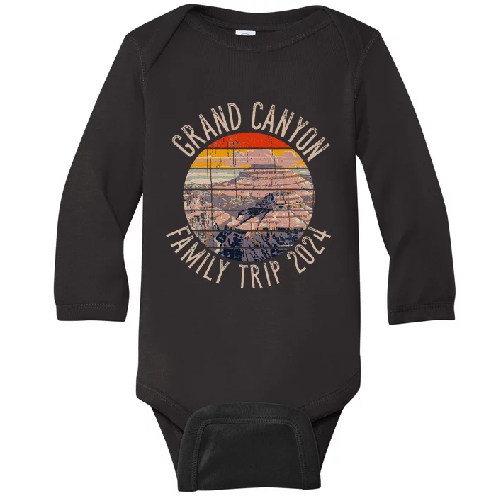 Grand Canyon Family Trip 2024 Baby Long Sleeve Bodysuit