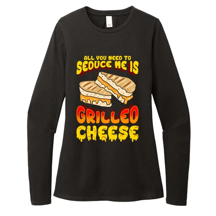 Grilled Cheese Foodie Gift Campfire Toaster Sandwich Graphic Gift Womens CVC Long Sleeve Shirt