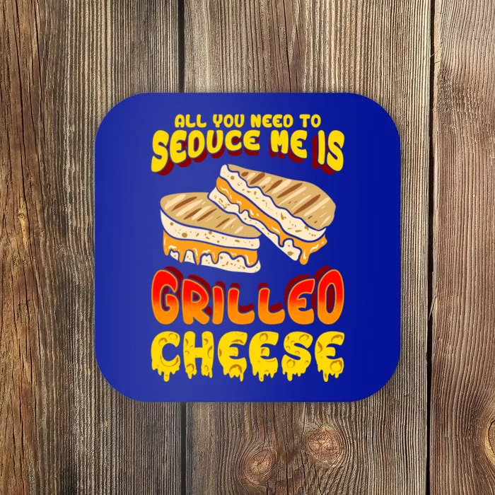 Grilled Cheese Foodie Gift Campfire Toaster Sandwich Graphic Gift Coaster