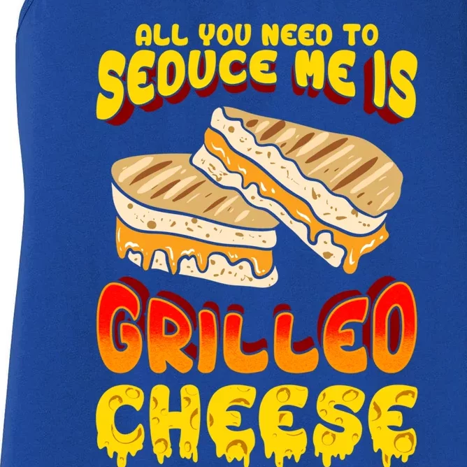 Grilled Cheese Foodie Gift Campfire Toaster Sandwich Graphic Gift Women's Racerback Tank