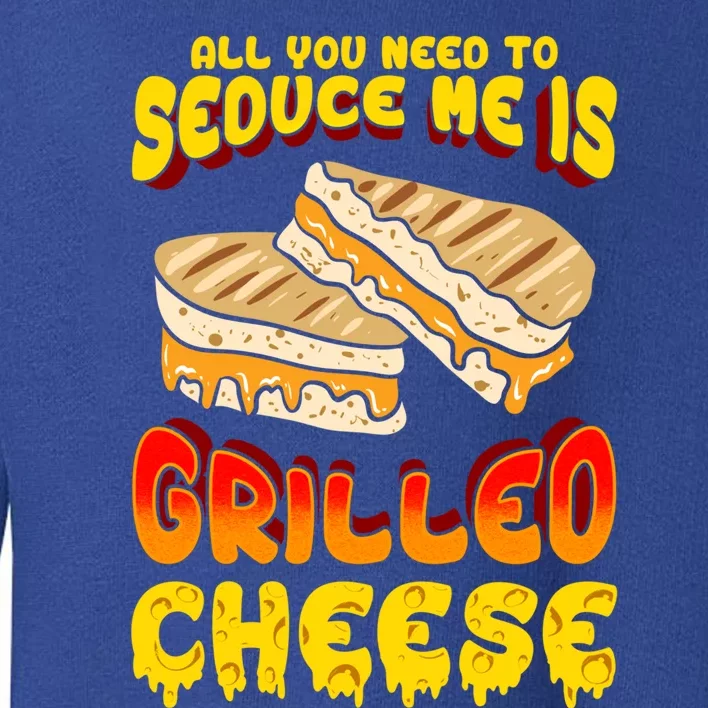 Grilled Cheese Foodie Gift Campfire Toaster Sandwich Graphic Gift Toddler Sweatshirt