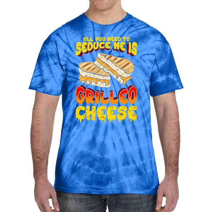 Grilled Cheese Foodie Gift Campfire Toaster Sandwich Graphic Gift Tie-Dye T-Shirt