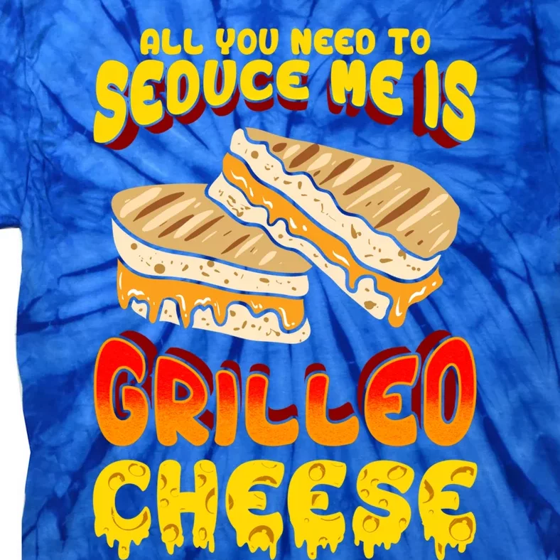 Grilled Cheese Foodie Gift Campfire Toaster Sandwich Graphic Gift Tie-Dye T-Shirt