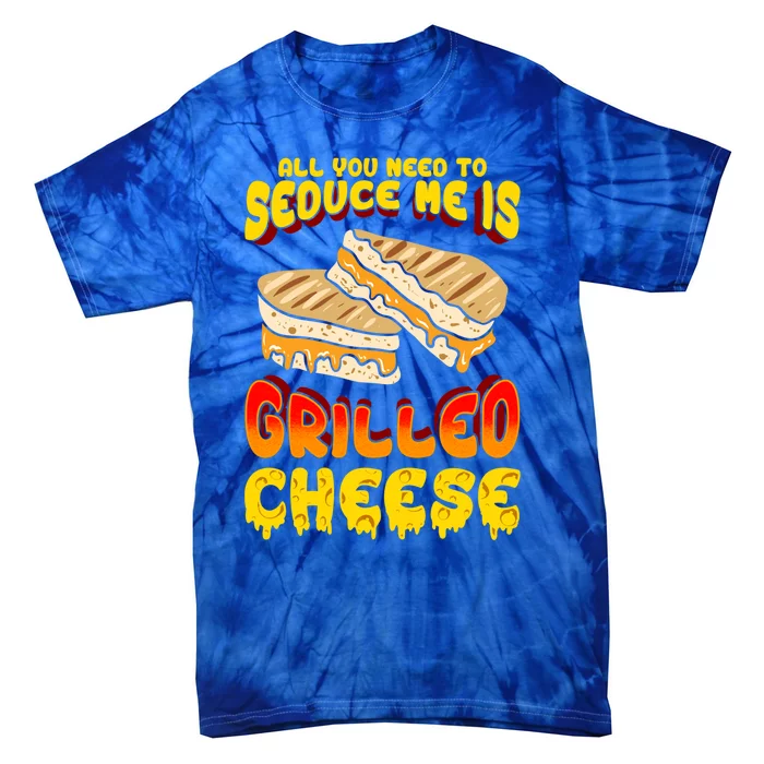 Grilled Cheese Foodie Gift Campfire Toaster Sandwich Graphic Gift Tie-Dye T-Shirt