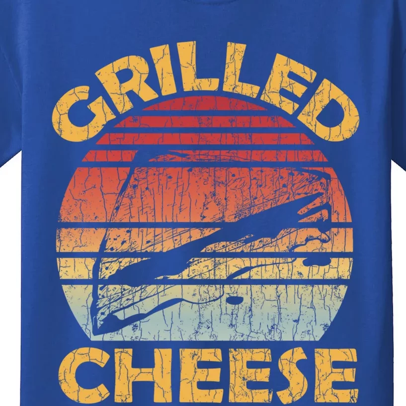 Grilled Cheese Funny Food Lover Eater Graphic Meaningful Gift Kids T-Shirt