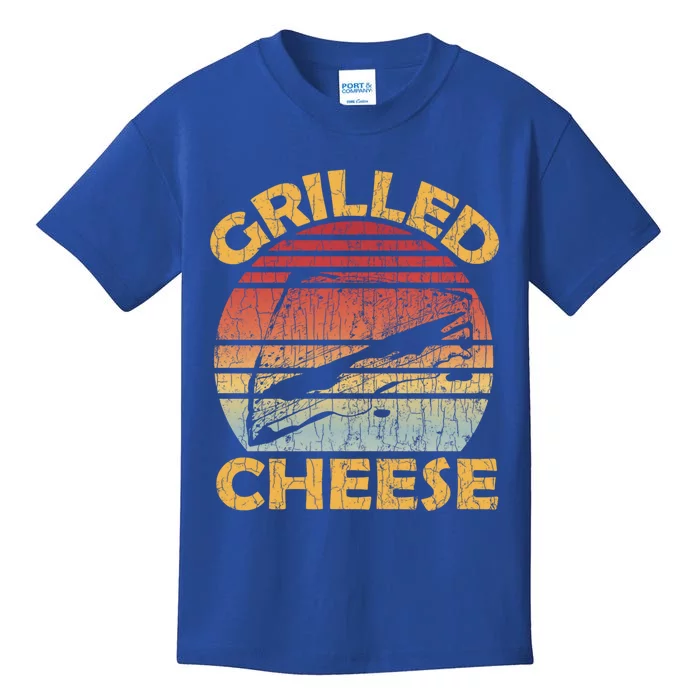 Grilled Cheese Funny Food Lover Eater Graphic Meaningful Gift Kids T-Shirt