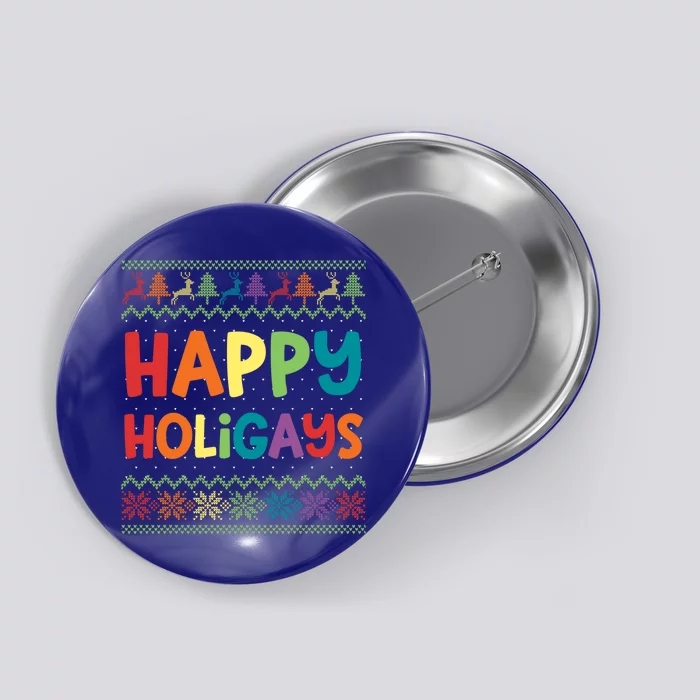 Gay Christmas Funny Lgbt Happy Holigays Rainbow Party Gift Meaningful Gift Button