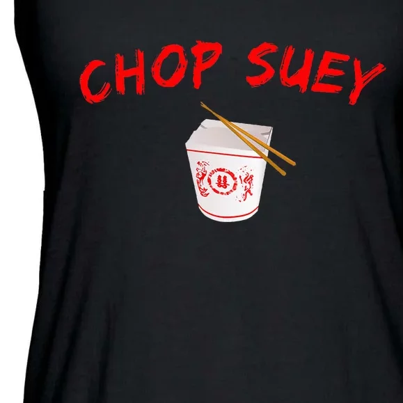 Graphic Chinese Food Chop Suey Ladies Essential Flowy Tank