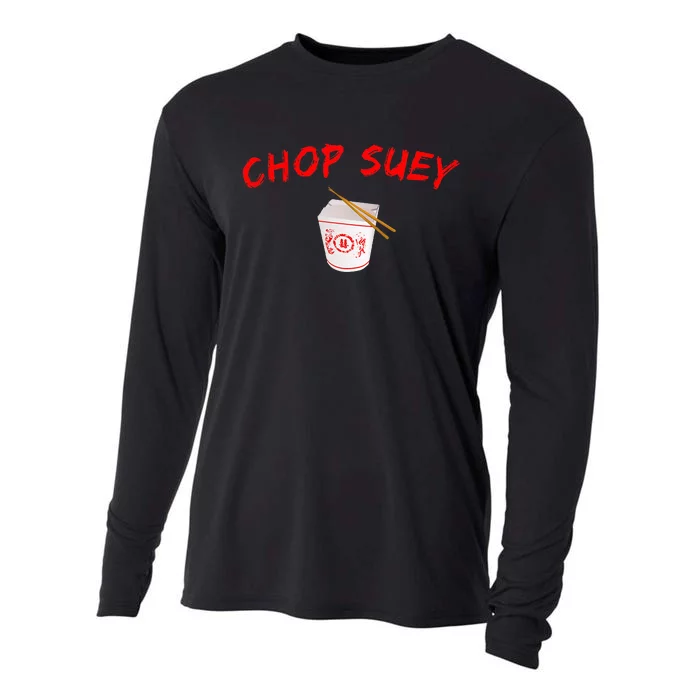 Graphic Chinese Food Chop Suey Cooling Performance Long Sleeve Crew