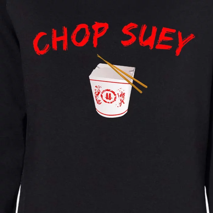 Graphic Chinese Food Chop Suey Womens California Wash Sweatshirt