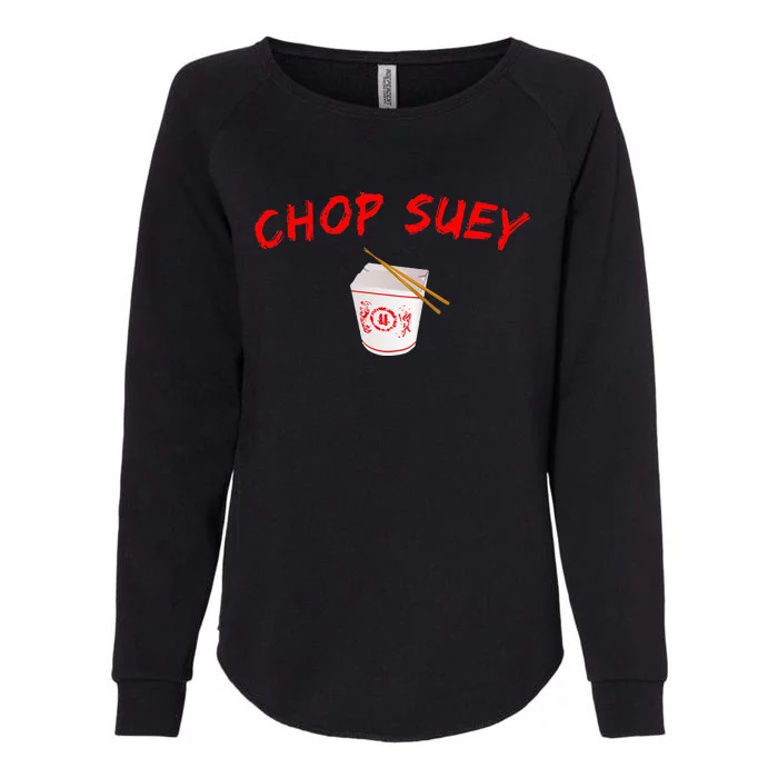 Graphic Chinese Food Chop Suey Womens California Wash Sweatshirt