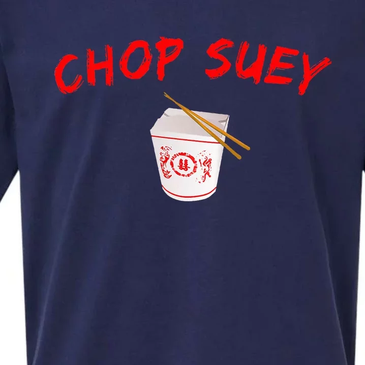 Graphic Chinese Food Chop Suey Sueded Cloud Jersey T-Shirt