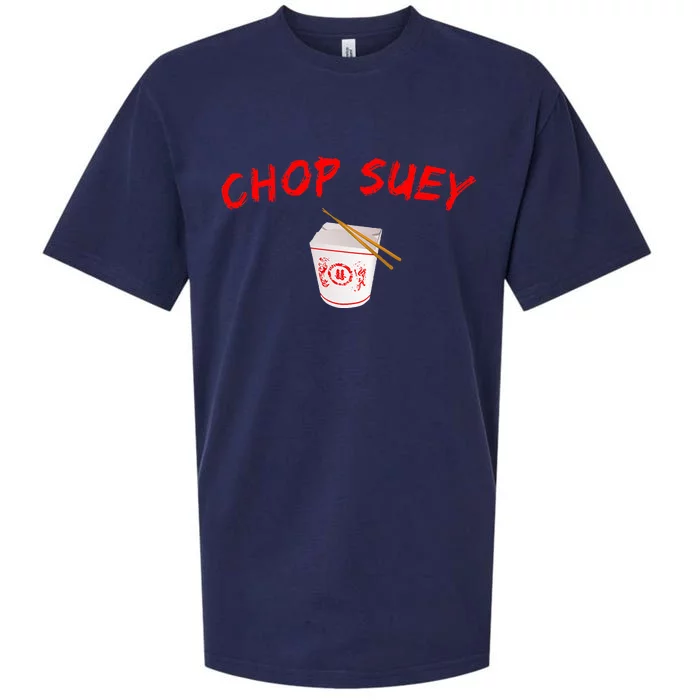 Graphic Chinese Food Chop Suey Sueded Cloud Jersey T-Shirt