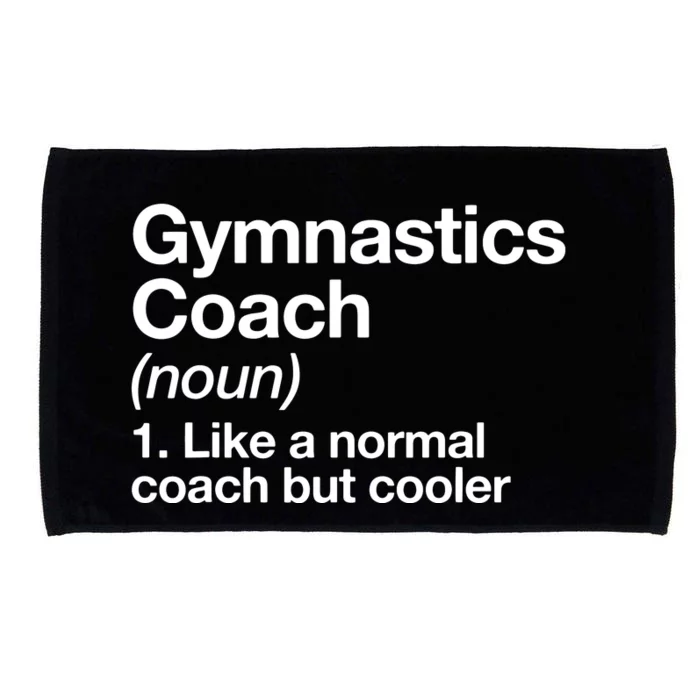 Gymnastics Coach Funny Sports Definition Trainer Instructor Microfiber Hand Towel