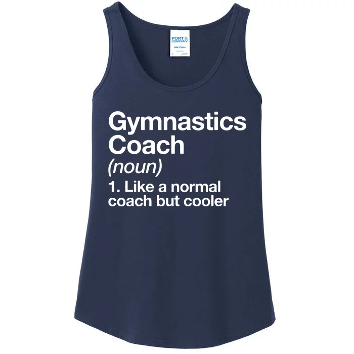 Gymnastics Coach Funny Sports Definition Trainer Instructor Ladies Essential Tank