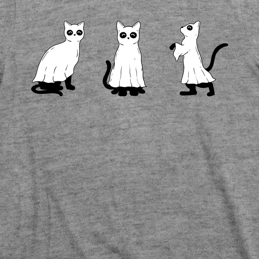 Ghost Cats Funny Halloween T-Shirt