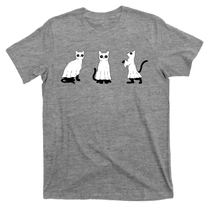 Ghost Cats Funny Halloween T-Shirt