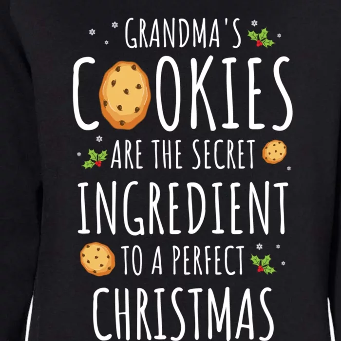 GrandmaS Cookies Funny Grandpa Santa Christmas Costume Gift Womens California Wash Sweatshirt