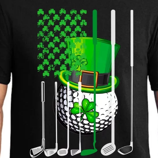 Golf Clubs Flag St Patrick's Golf Lovers Gift Pajama Set