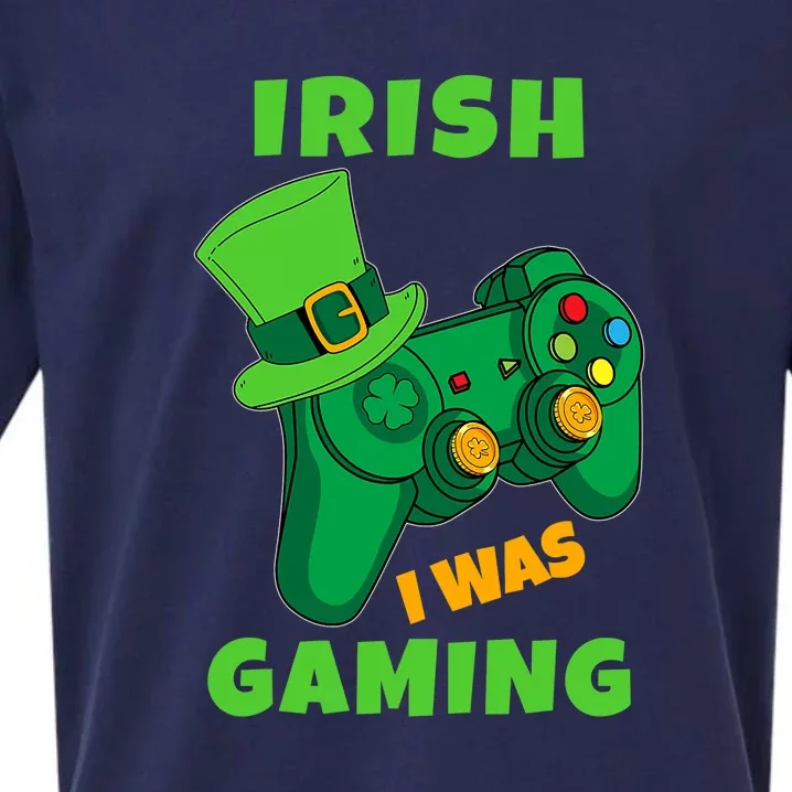 Gamer Irish Games Funny Saint Patrick Day Gamer Boy Men Gift Sueded Cloud Jersey T-Shirt