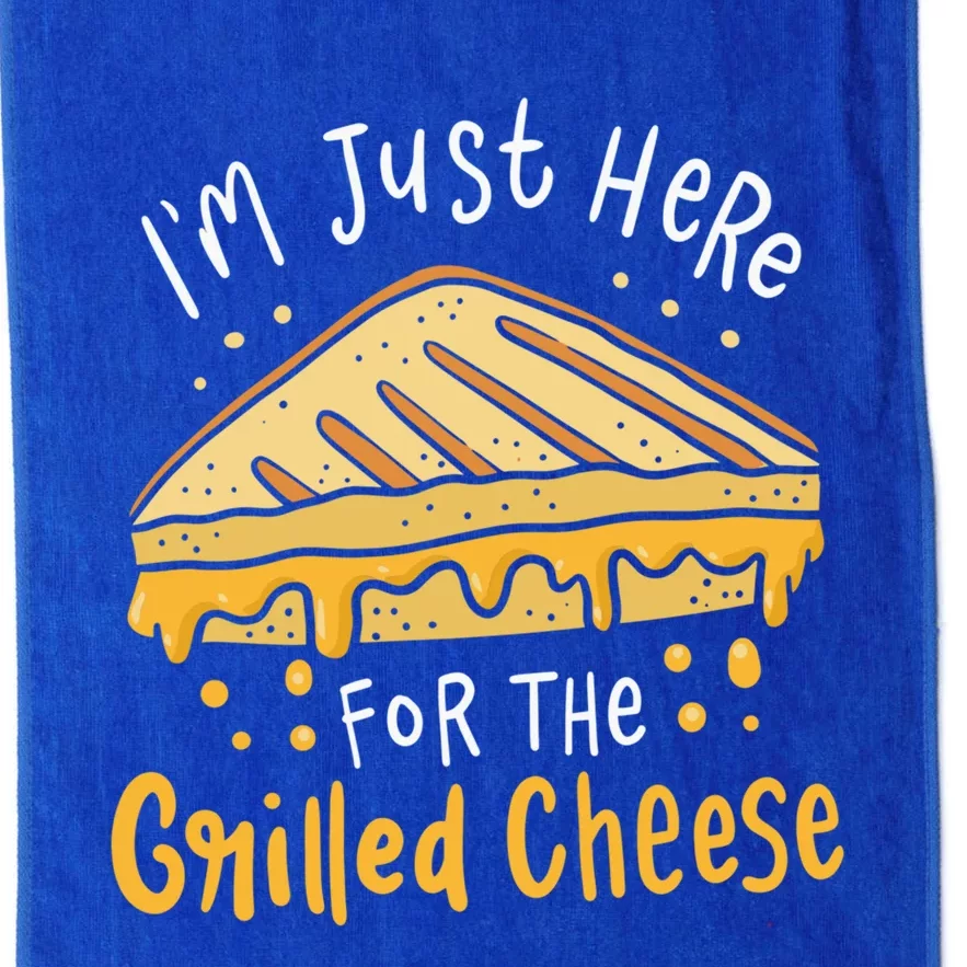 Grilled Cheese Funny Gift I'm Just Here For The Grilled Cheese Cool Gift Platinum Collection Golf Towel