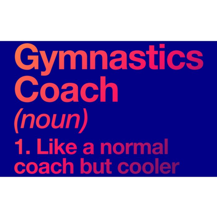 Gymnastics Coach Funny Sports Definition Trainer Instructor Cute Gift Bumper Sticker