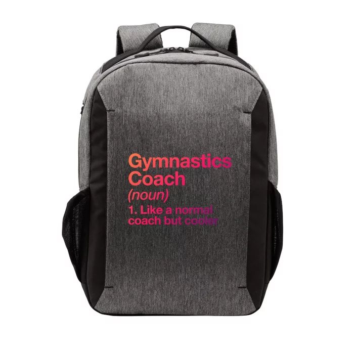 Gymnastics Coach Funny Sports Definition Trainer Instructor Cute Gift Vector Backpack