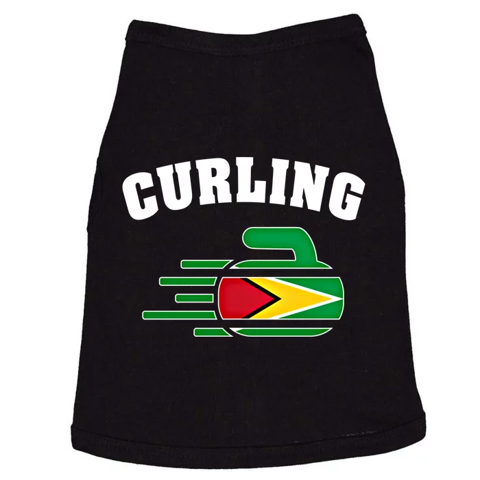 Guyana Curling Fans Jersey Guyanese Curlers Winter Sports Gift Doggie Tank