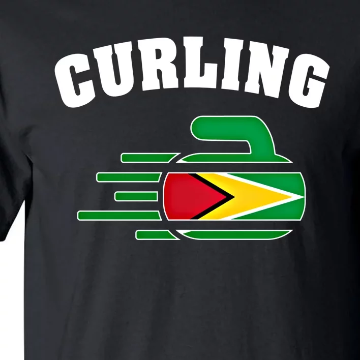 Guyana Curling Fans Jersey Guyanese Curlers Winter Sports Gift Tall T-Shirt