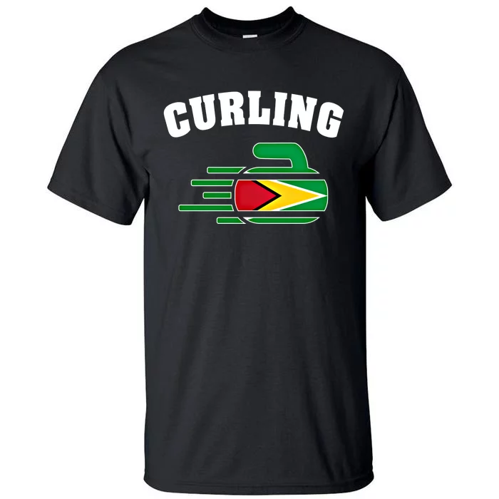 Guyana Curling Fans Jersey Guyanese Curlers Winter Sports Gift Tall T-Shirt