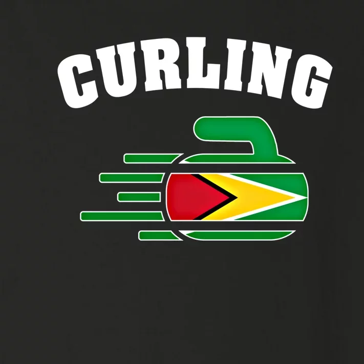 Guyana Curling Fans Jersey Guyanese Curlers Winter Sports Gift Toddler Long Sleeve Shirt