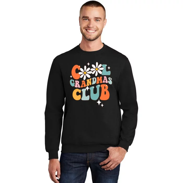 Groovy Cool Grandmas Club Funny Smile Mothers Day Sweatshirt