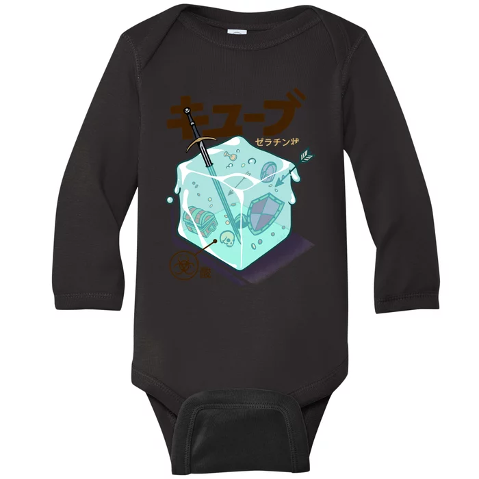 Gelatinous Cube Baby Long Sleeve Bodysuit