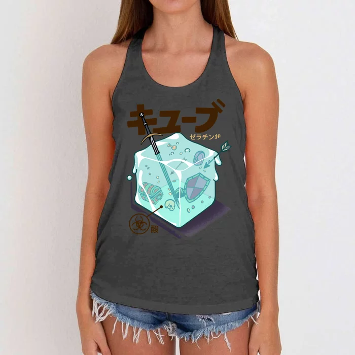 Gelatinous Cube Women's Knotted Racerback Tank