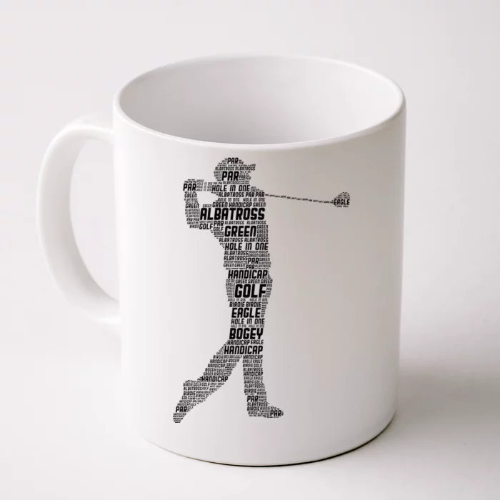 Golf Club Golfer Golfing Front & Back Coffee Mug