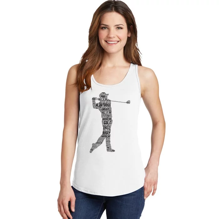 Golf Club Golfer Golfing Ladies Essential Tank