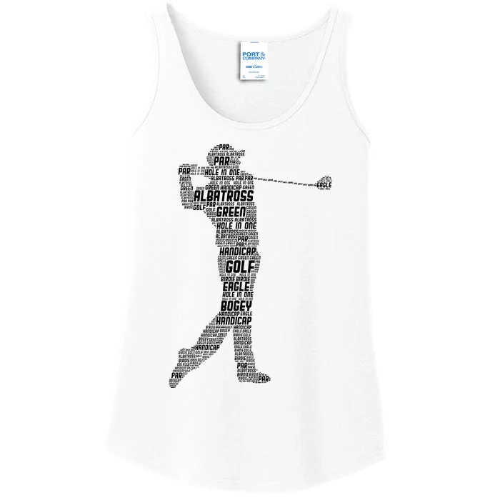 Golf Club Golfer Golfing Ladies Essential Tank