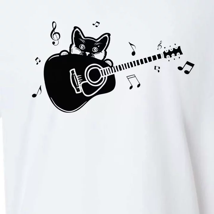 Guitarist Cat Guitar Music Lover Sueded Cloud Jersey T-Shirt