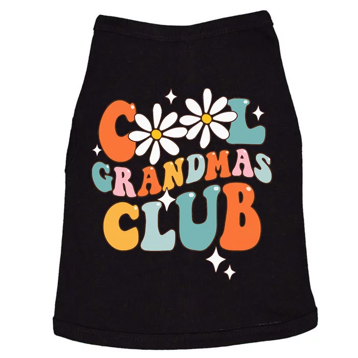 Groovy Cool Grandmas Club Funny Smile Mother's Day Doggie Tank