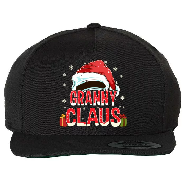 Granny Claus Group Funny Gift Matching Family Christmas Great Gift Wool Snapback Cap