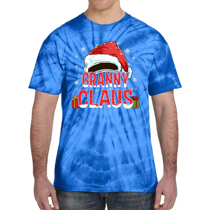 Granny Claus Group Funny Gift Matching Family Christmas Great Gift Tie-Dye T-Shirt