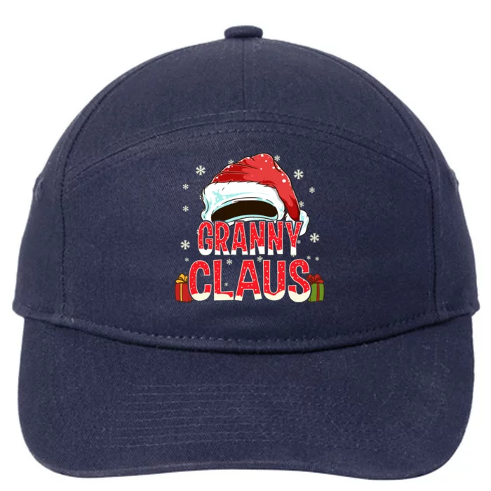 Granny Claus Group Funny Gift Matching Family Christmas Great Gift 7-Panel Snapback Hat